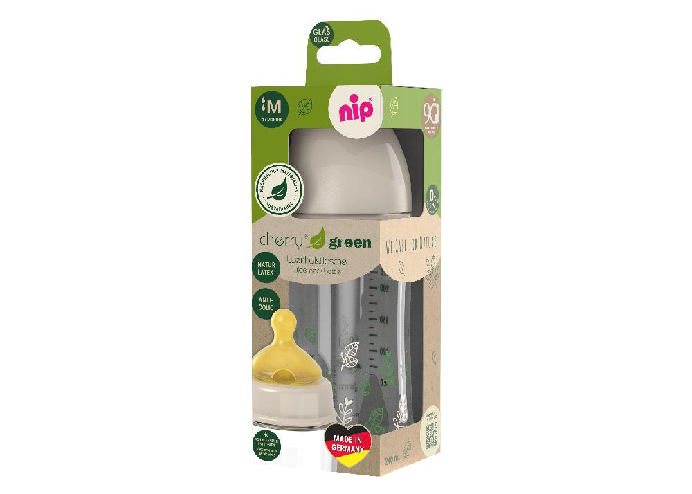 babymarkt Weithalsflasche cherry green Girl 240 ml aus Glas Exklusivangebot
