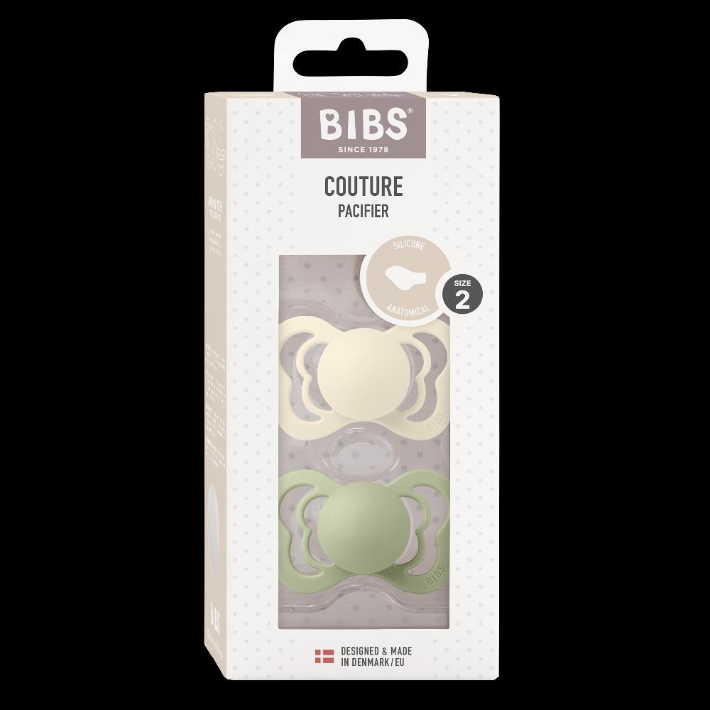 babymarkt Schnuller Couture Ivory/Sage Silikon ab 6 Monaten 2 Stk Sonderangebote