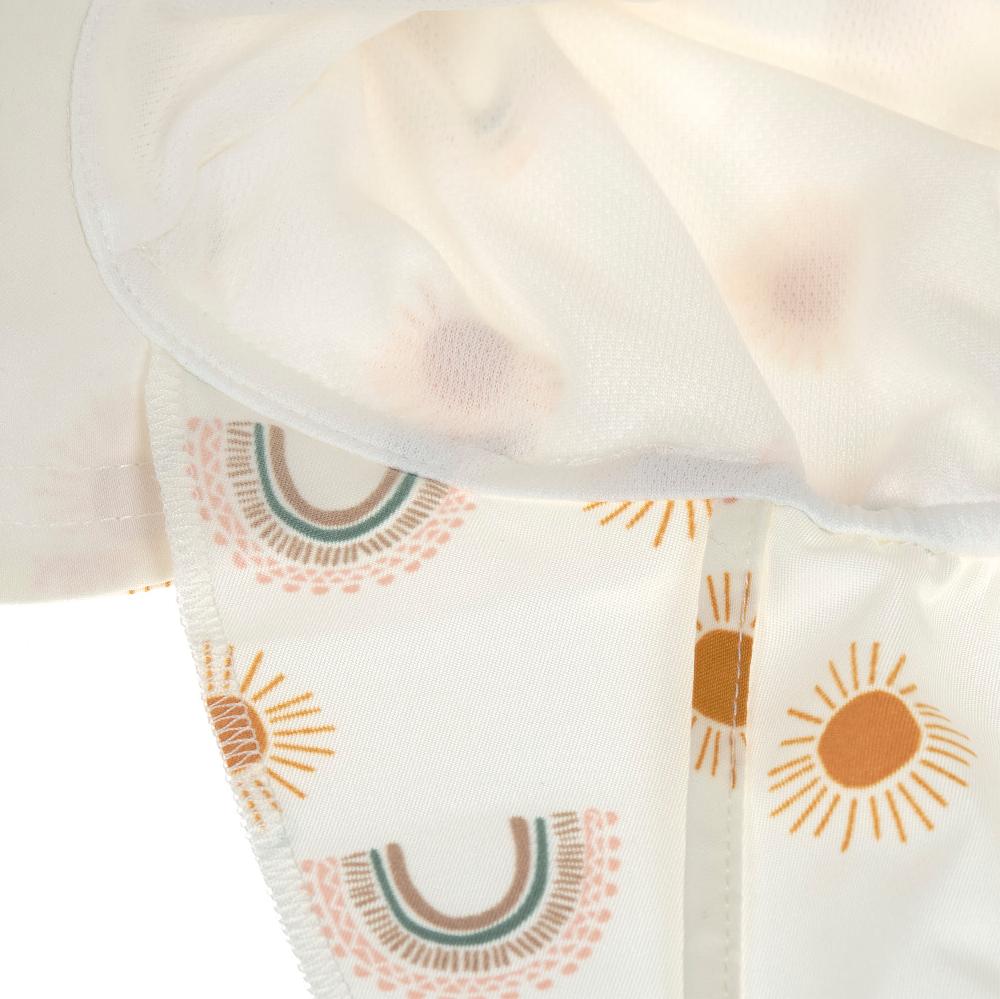 babymarkt UV-Sonnenhut mit Nackenschutz Regenbogen weiß Kostenloser Versand international