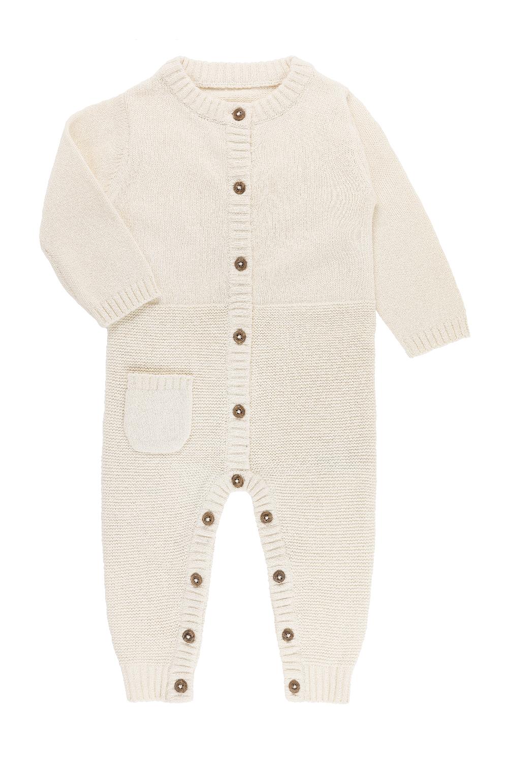 babymarkt Strickoverall strikka Grobstrick creme Outlet