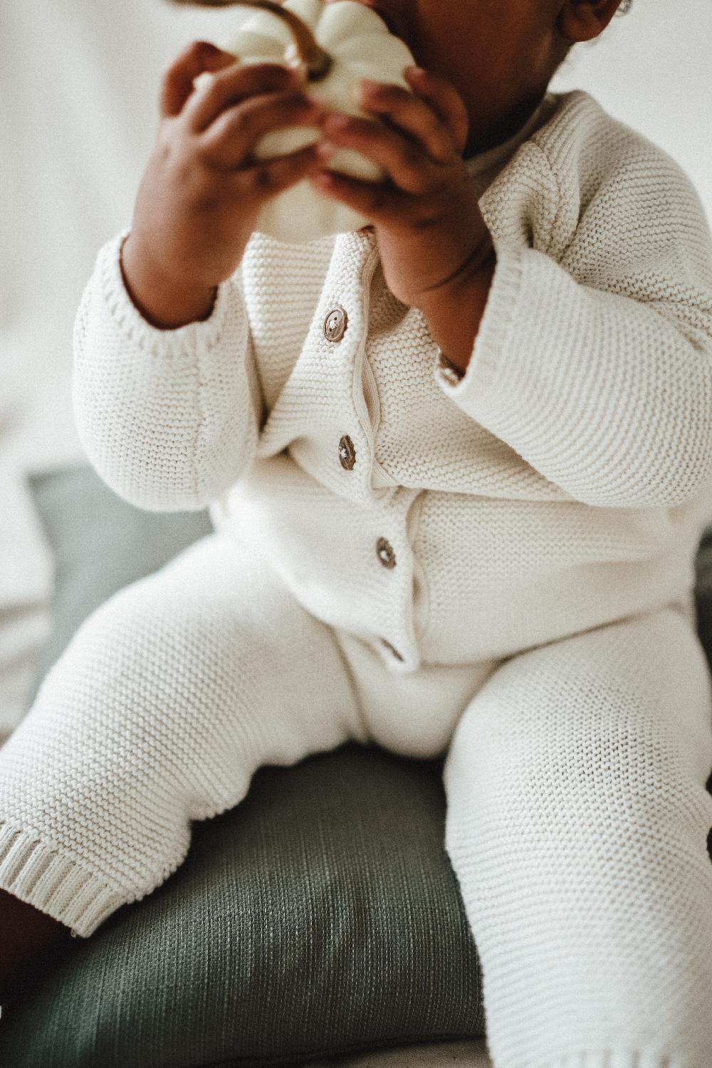 babymarkt Strickoverall strikka Grobstrick creme Outlet