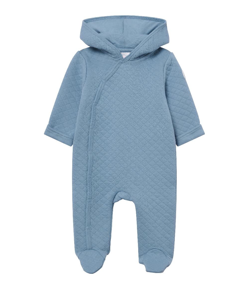 babymarkt Babyoverall vaffel blau Auslauf