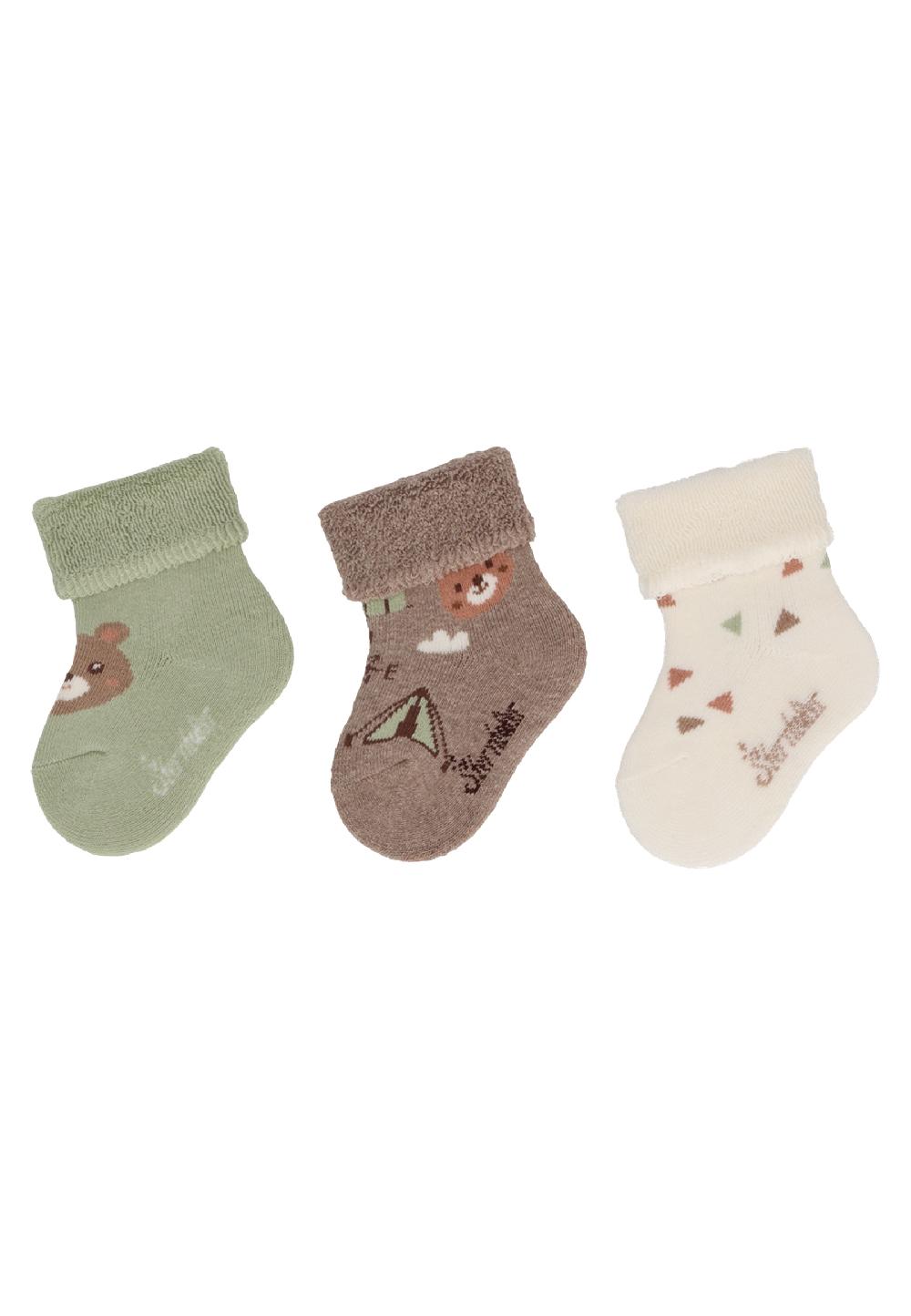 babymarkt Baby-Söckchen 3er-Pack Bär blassgrün Exklusivangebot