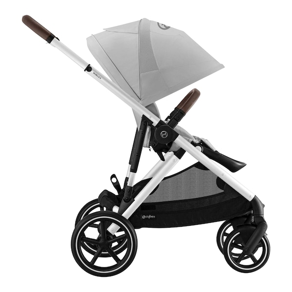 babywalz Cybex - GOLDKinderwagen Gazelle S silver / lava grey Meist gekauft