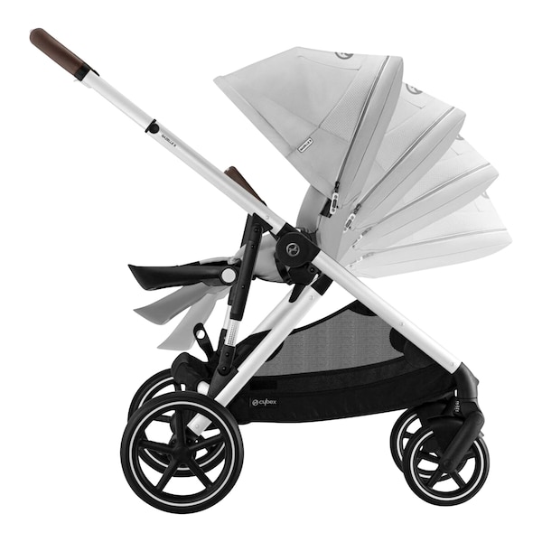 babywalz Cybex - GOLDKinderwagen Gazelle S silver / lava grey Meist gekauft