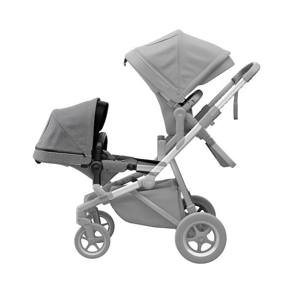 babywalz ThuleGeschwistersitz für Sleek grey melange Blitzverkäufe