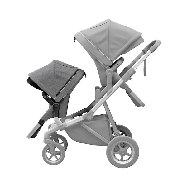 babywalz ThuleGeschwistersitz für Sleek grey melange Blitzverkäufe