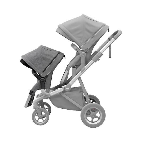 babywalz ThuleGeschwistersitz für Sleek grey melange Blitzverkäufe