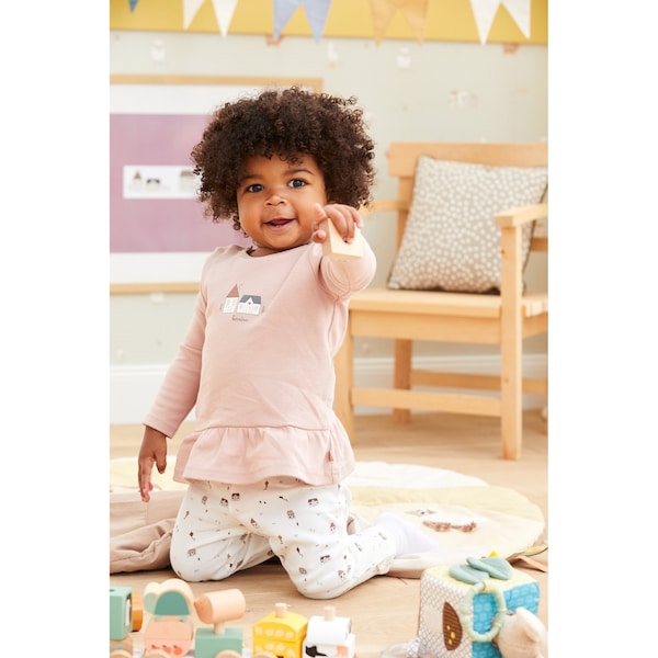 babywalz Bornino - Farm LifeLeggings Farm Life offwhite/bunt Lagerräumung