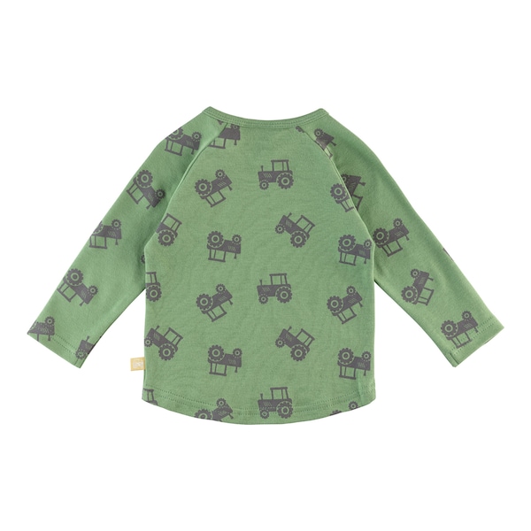 babywalz Bornino - Farm LifeRaglanshirt langarm Traktor grün/grau Online Outlet