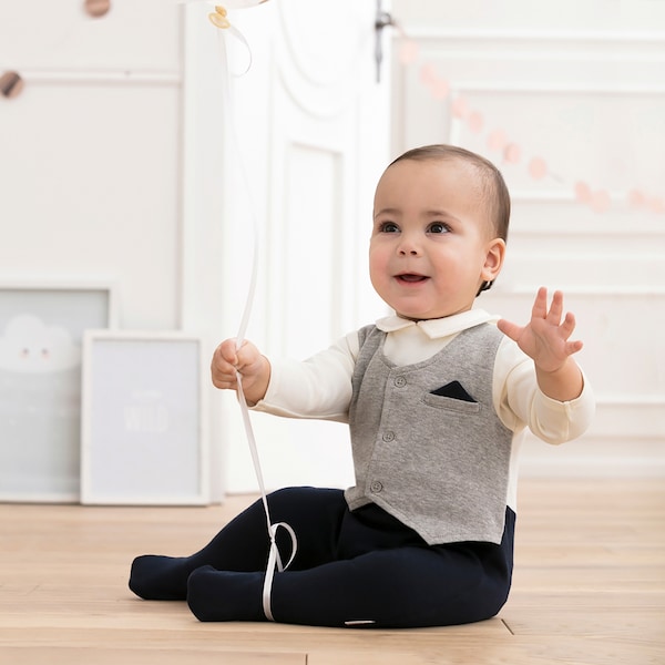 babywalz Bornino - FESTLICHE MODEStrampler-Anzug Kauf eins, bekomm eins gratis