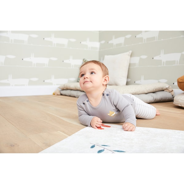 babywalz Bornino - Cute FoxShirt langarm Fuchs grau Wochenangebot