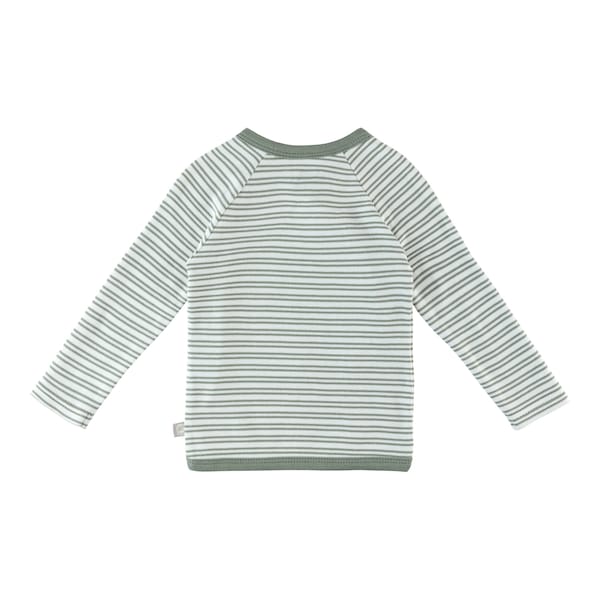 babywalz Bornino - Cute FoxWickelshirt langarm Ringel grün/offwhite Kostenlose Rückgabe