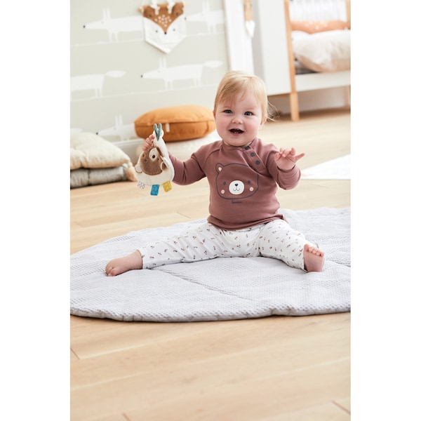babywalz Bornino - Cute FoxLeggings Blumen offwhite Neueste Stile