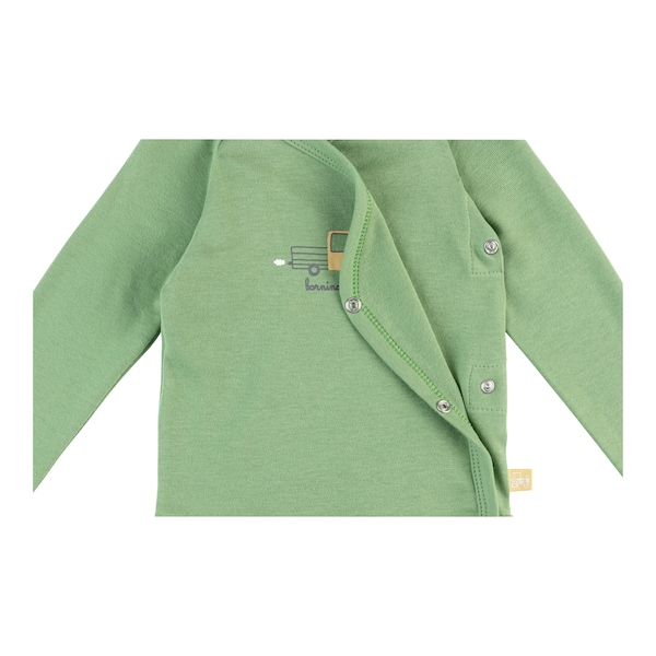 babywalz Bornino - Farm Life2er-Pack Wickelbodys langarm Traktor blau/grün/offwhite Letzte 2 Tage