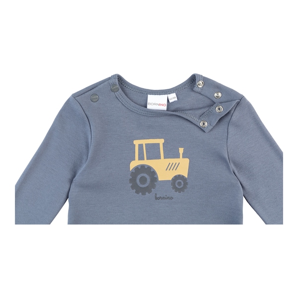 babywalz Bornino - Farm LifeShirt langarm Traktor blau Bis zu 55% Rabatt