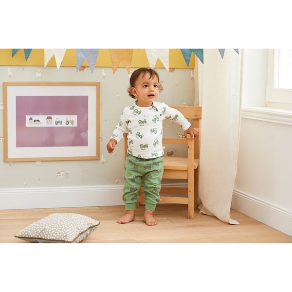 babywalz Bornino - Farm LifeJogginghose Traktor grün/grau Discount Store für neue Produkte