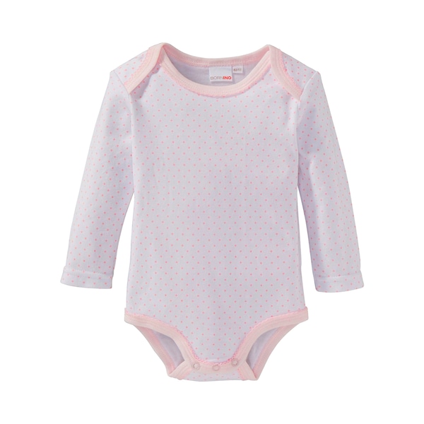 babywalz Bornino - BASICS3er-Pack Bodys langarm rosa Nur noch ein Tag übrig