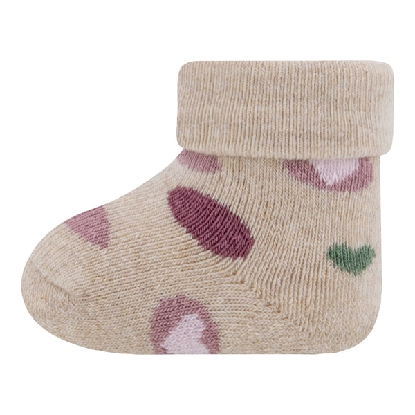 babywalz Ewers3er-Pack Erstlingssocken Herzen rosa/beige/beere Super Rabatt