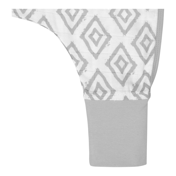 babywalz emma & noahSommer-Sleepoverall Musselin 0.5 TOG Rauten grau Fabrikladen