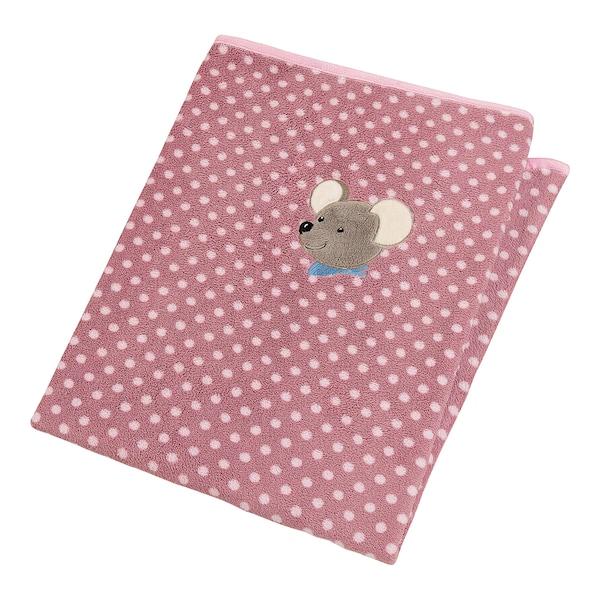 babywalz SterntalerBabydecke Plüsch 75x100 cm rosa / Maus Mable im Angebot