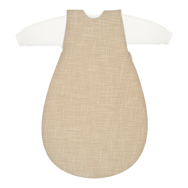 babywalz Alvi - BABY-MÄXCHEN3 tlg. Ganzjahresschlafsack Slub Musselin 2.5 TOG beige / Slub Muslin Osterangebot