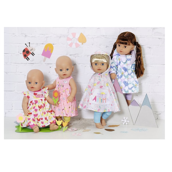babywalz Zapf Creation - BABY BORNPuppen Outfit 4 Jahreszeiten Set 43cm Neuheiten