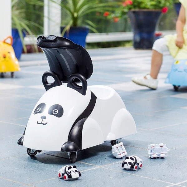 babywalz VikingtoysRutscher Cute Rider schwarz/weiss - Panda Saisonale Angebote