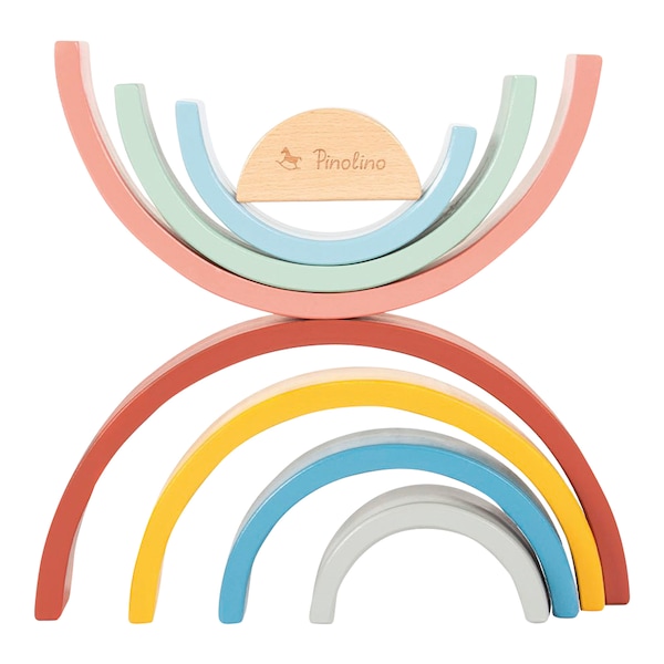 babywalz PinolinoHolzbausteine Regenbogen Ruby VIP-Rabatte