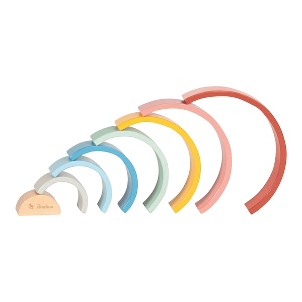 babywalz PinolinoHolzbausteine Regenbogen Ruby VIP-Rabatte