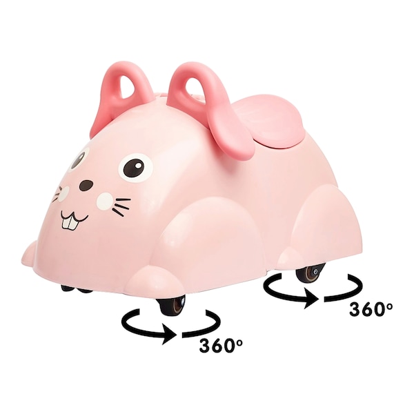 babywalz VikingtoysRutscher Cute Rider rosa - Hase Tiefpreis