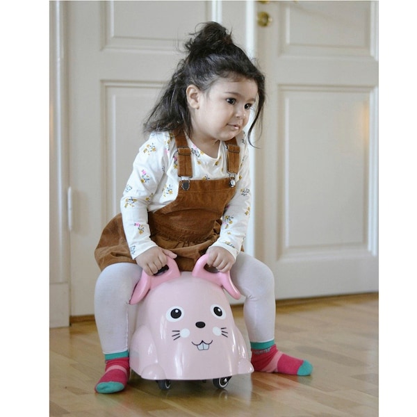 babywalz VikingtoysRutscher Cute Rider rosa - Hase Tiefpreis