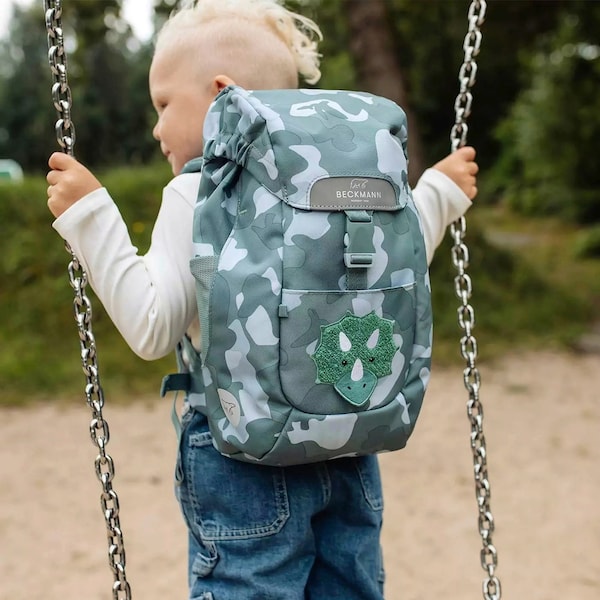 babywalz BeckmannKindergartenrucksack Classic Mini Dino grau Neueste Stile