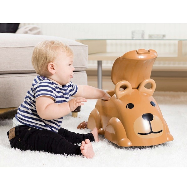 babywalz VikingtoysRutscher Cute Rider dunkelbraun - Bär Zeitbegrenzte Promotion