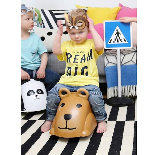 babywalz VikingtoysRutscher Cute Rider dunkelbraun - Bär Zeitbegrenzte Promotion