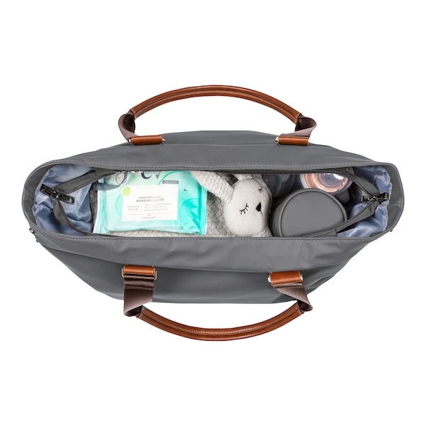 babywalz 2heartsWickeltasche Shopper grau Schlussverkauf