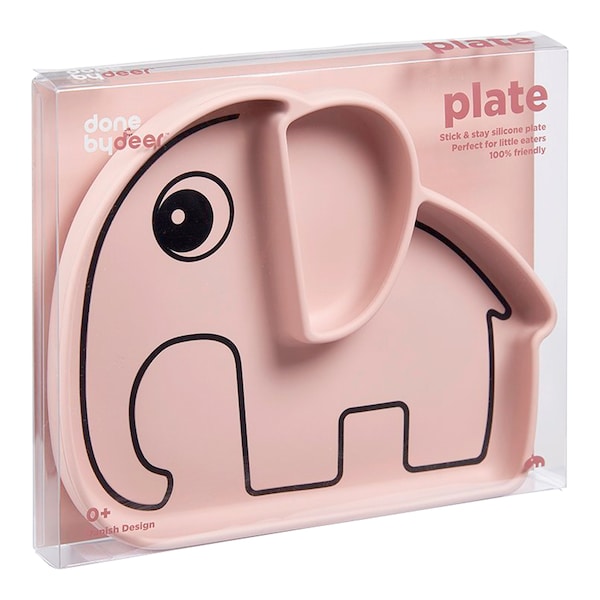 babywalz Done by DeerEsslernteller Silikon Elefant Elphee rosa Kauf eins, bekomm eins gratis