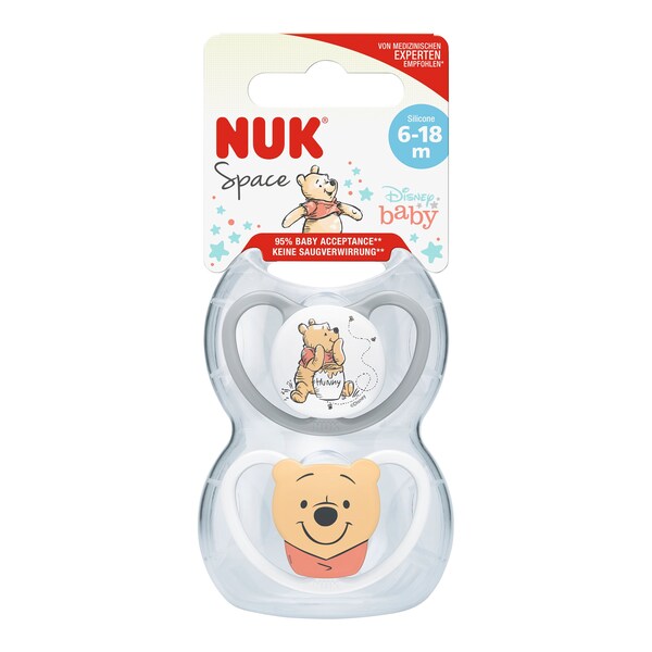 babywalz NUK - DISNEY WINNIE PUUH2er-Pack Schnuller Space 6-18M Sonderangebote