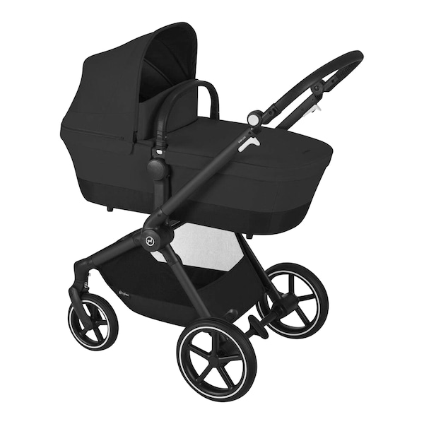 babywalz Cybex - GOLDKombikinderwagen Eos Lux Trio-Set inkl. Babyschale Aton B2 i-Size moon black / volcano black Kostenloser Versand international