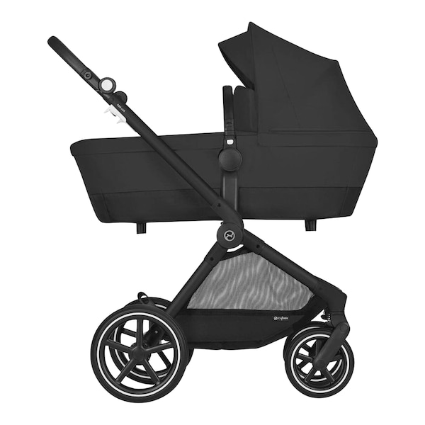 babywalz Cybex - GOLDKombikinderwagen Eos Lux Trio-Set inkl. Babyschale Aton B2 i-Size moon black / volcano black Kostenloser Versand international
