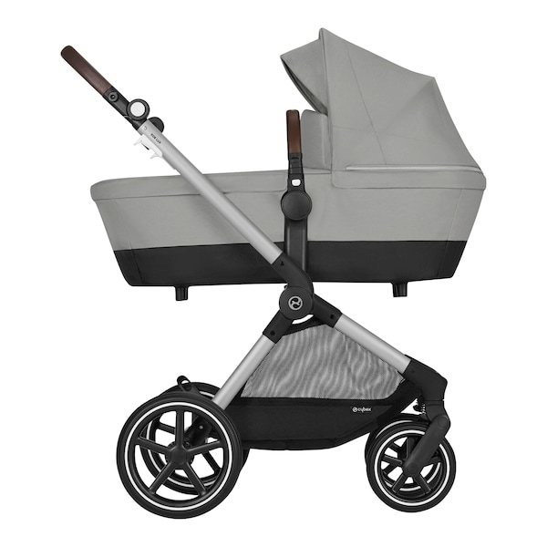 babywalz Cybex - GOLDKombikinderwagen Eos Lux Trio-Set inkl. Babyschale Aton B2 i-Size stone grey Begrenzt auf 3 Tage