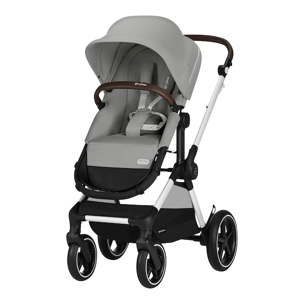 babywalz Cybex - GOLDKombikinderwagen Eos Lux Trio-Set inkl. Babyschale Aton B2 i-Size stone grey Begrenzt auf 3 Tage