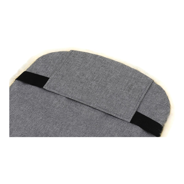 babywalz babycabWinterfußsack Lammfell Lille für Kinderwagen Buggy hellgrau melange Großer Ausverkauf