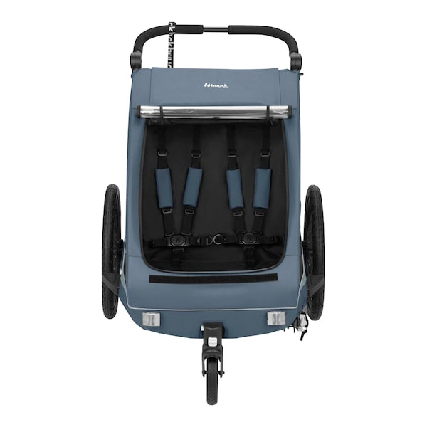 babywalz HauckFahrradanhänger Dryk Duo Plus Dark Blue Riesige Rabatte