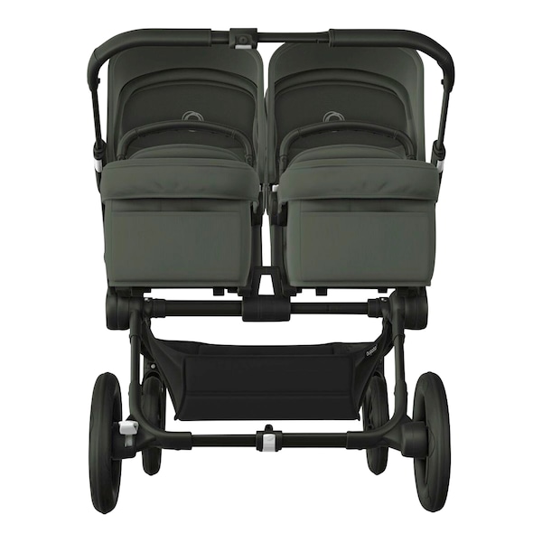 babywalz Bugaboo - DONKEY 5Zwillings- und Geschwisterwagen Bundle Twin black / forest green Große Rabatte
