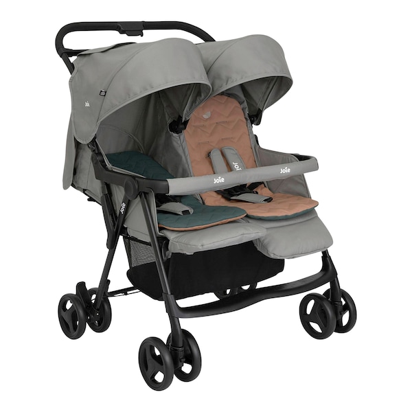babywalz JoieZwillingsbuggy Aire Twin pebble Sonderangebot der Fabrik
