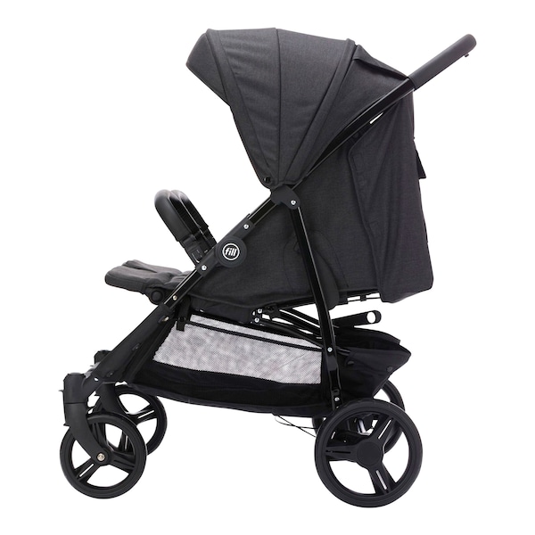 babywalz FillDuo Zwillingswagen schwarz melange Discount Store für neue Produkte