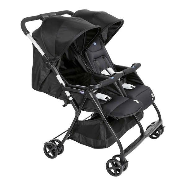 babywalz ChiccoZwillingsbuggy Ohlalà Twin black night Nur noch ein Tag übrig
