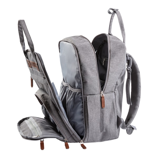 babywalz 2heartsWickelrucksack Functional grau Weihnachtsangebot