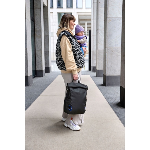 babywalz LässigWickelrucksack Rolltop schwarz Saisonale Angebote